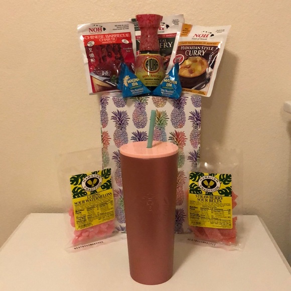 Starbucks Other - Pink Starbucks Hawaii Collection Tumbler